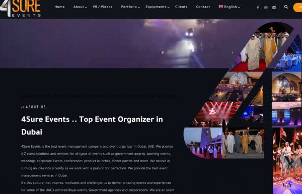 Events Services Category Vendor 4Sure Events 4sure events banner