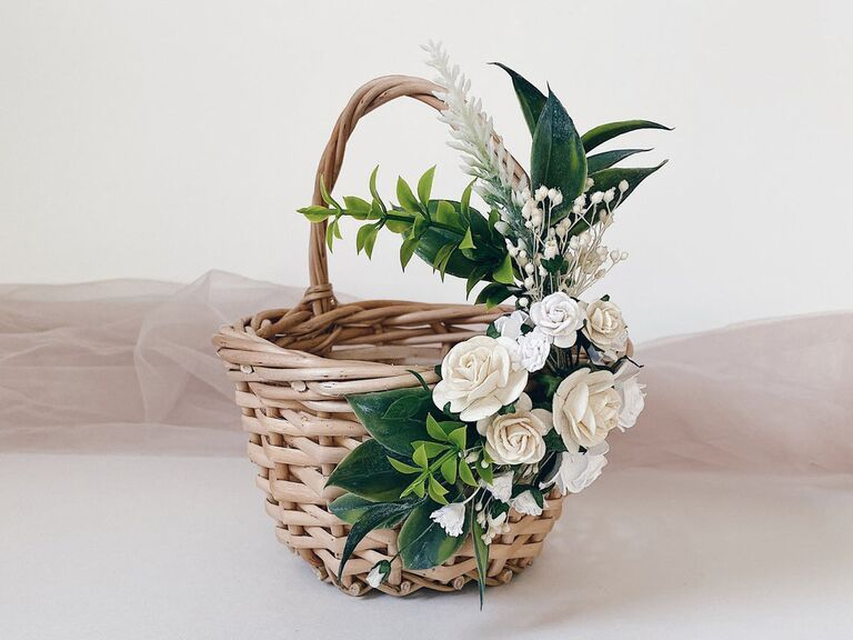 Flower Basket With Perfect Rustic Touch