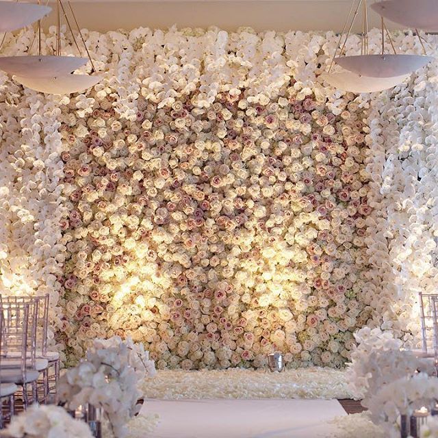 Flower wall wedding decor