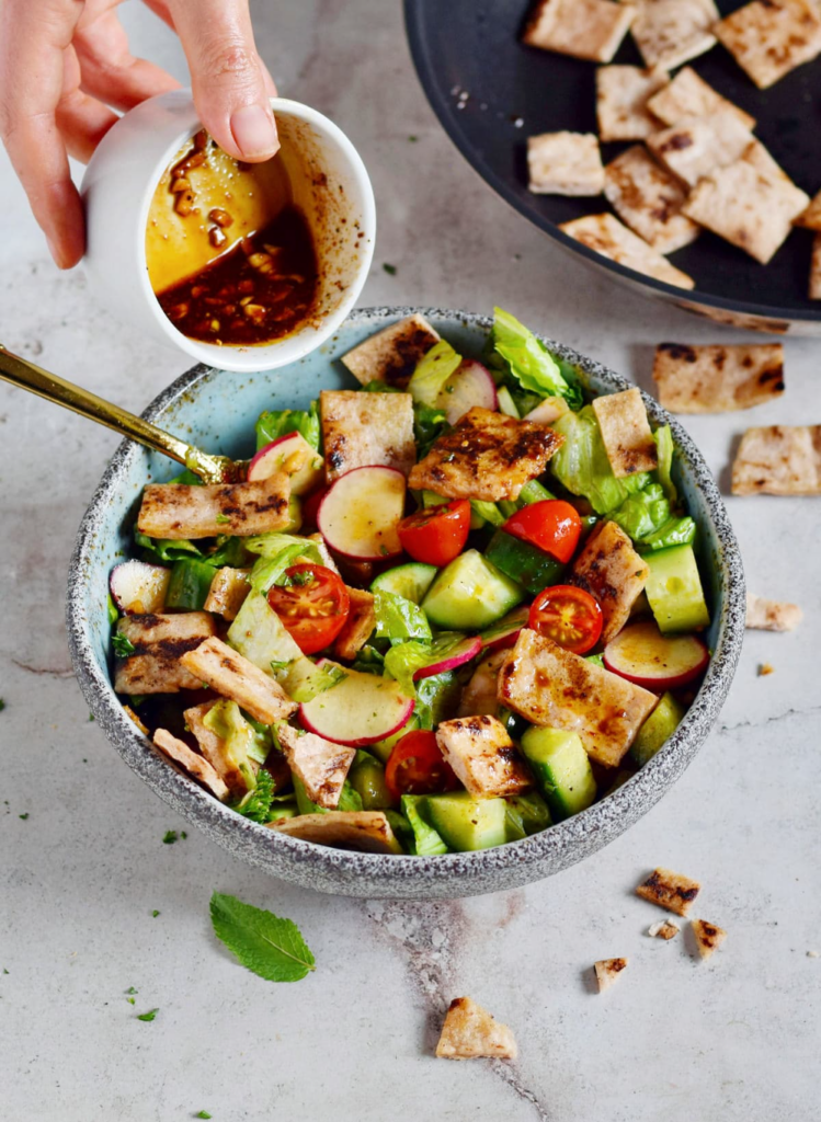 Fattoush as a part of wedding menu