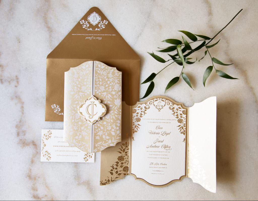 Royal Style Elegant Wedding Invitation Design