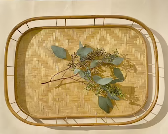 Rustic Chic Bamboo Tray