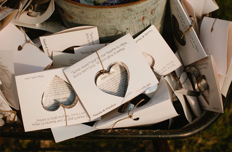 Heart Shaped Wedding Favors