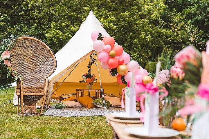 Tropical Themed Party Tent